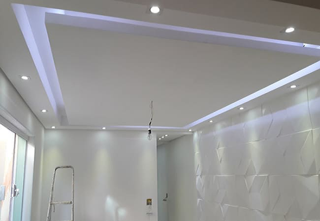 Rebaixamento de Teto em Cabreúva SP (11) 2429-4880 Sancas de Gesso